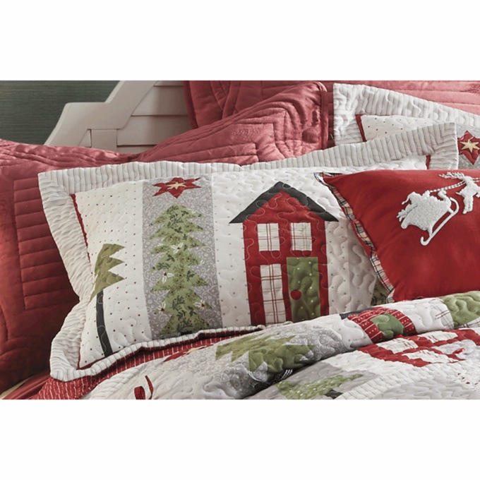 Winter Village Sham, , large