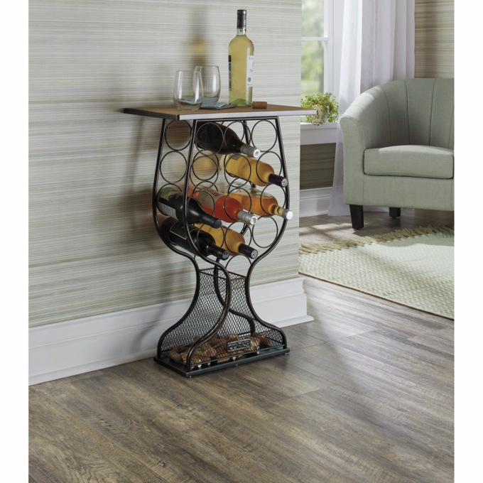 Cork & Wine Bottle Rack, , large