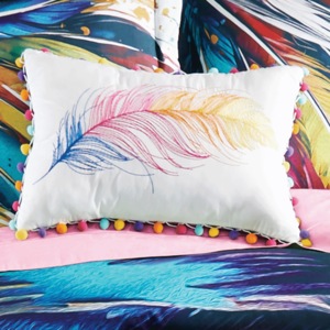 Feathers Decorative Pillow, , large