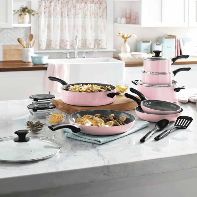 Ginny's 24-Piece Nonstick Kitchen Essentials Cookware Set, , large