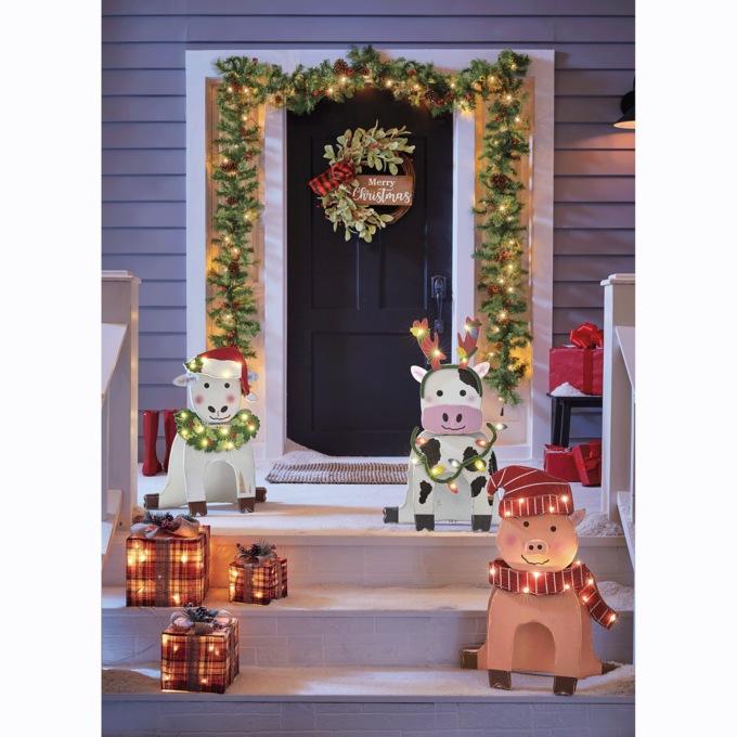 Chunky Wood Christmas Farm Animal, , large