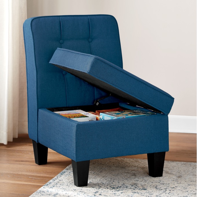 Tufted Parker Slipper Chair, , large