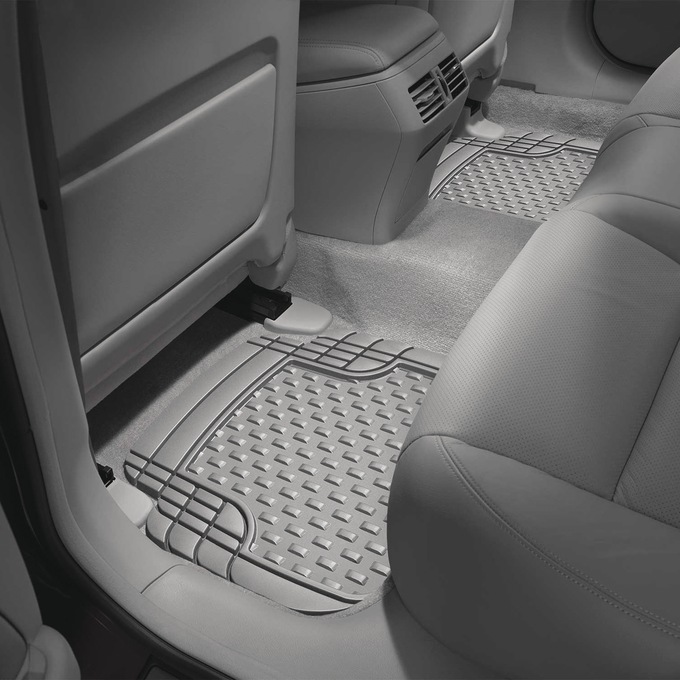 WeatherTech 4-Piece Trim-to-Fit Car Floor Mats, All-Weather, Gray, large