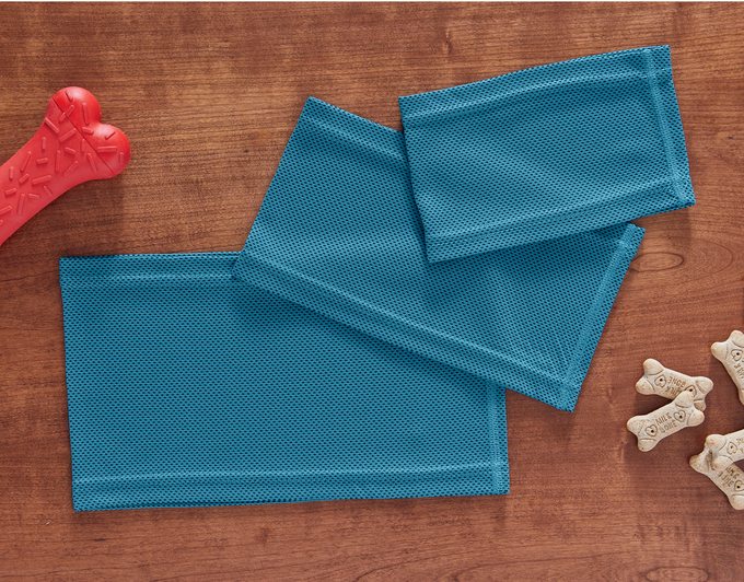 Set of 3 Cooling Pet Bandanas, , large