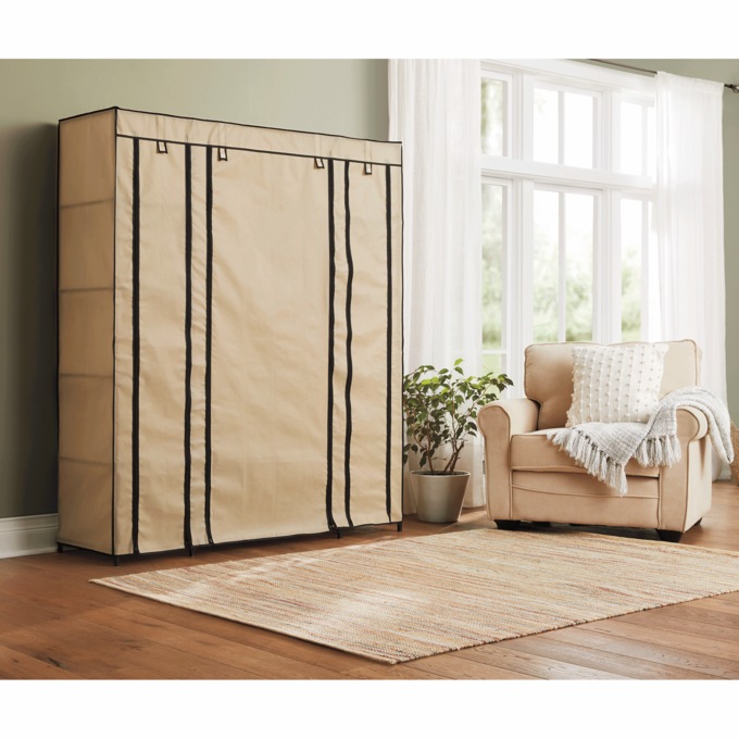 Storage Wardrobe with Lighting, , large