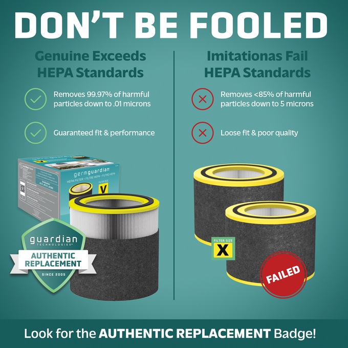 GermGuardian HEPA Pure FLT151 Replacement Combo Filter, , large