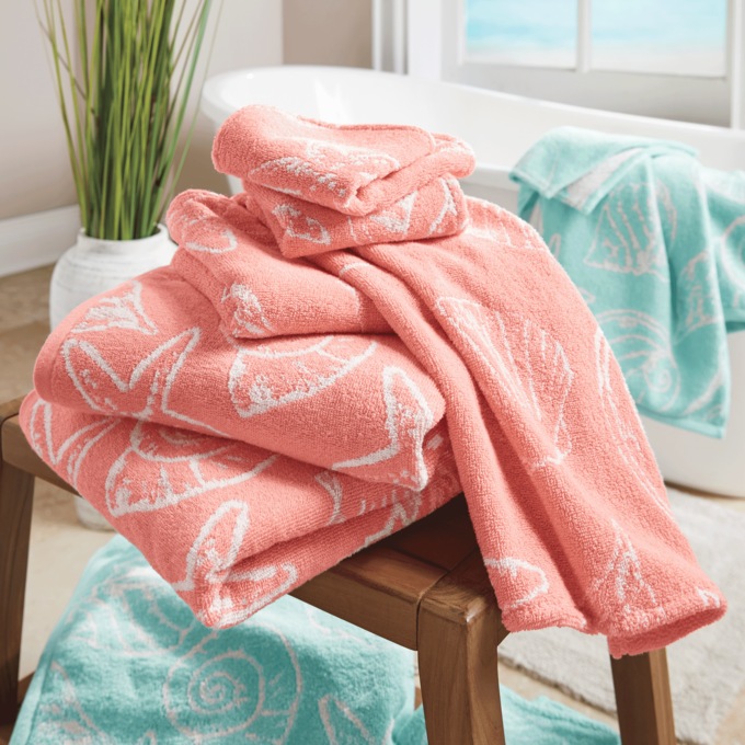 Coastal 6-Piece Towel Set, , large
