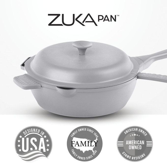 Granitestone 10" Zuka Pan, Gray, large