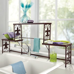 Fleur-De-Lis Over-The-Sink Shelf, , large