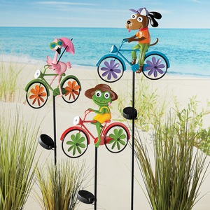 Solar Bike Wind Spinners - Buy 2 and Save, , large