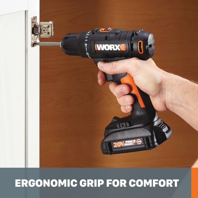 Worx 20-Volt 3/8" Drill/Driver, , large