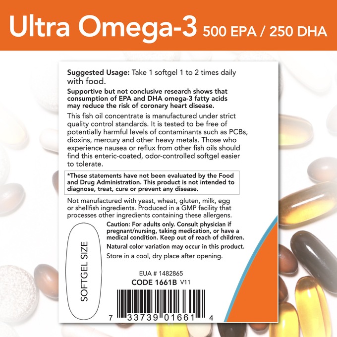 Ultra Omega-3 Fish Oil Softgels, , large