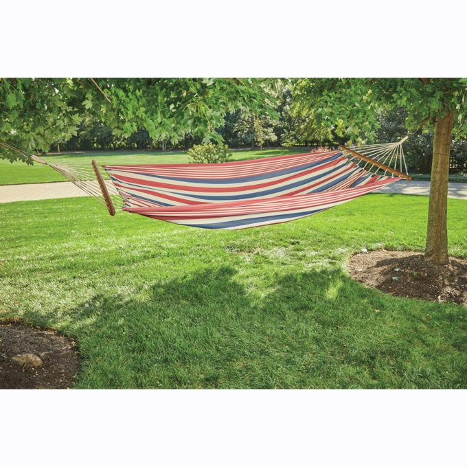 Jefferson Hammock, Red and Blue Stripe, large