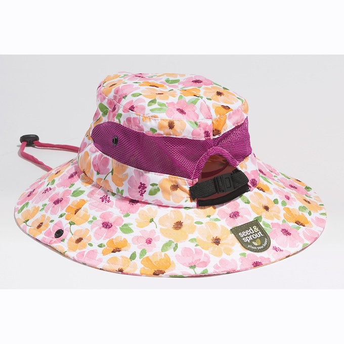 SEEDS &amp; SPROUTS Foldable Gardening Hat, , large