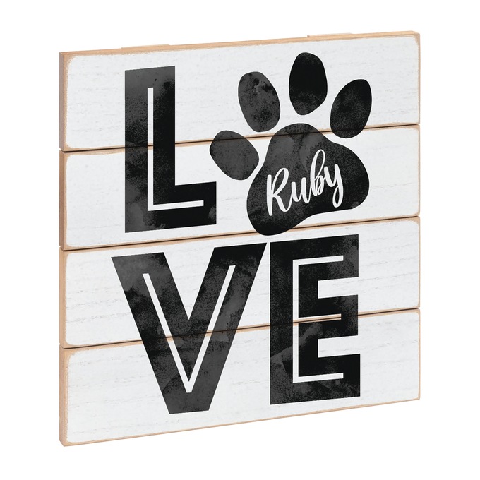  Personalized Love My Pet Wall Art, Multi, large