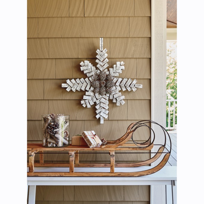Pinecone Snowflake Décor, , large