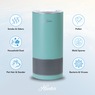 Hunter HP450 HEPA/UVC Tower Air Purifier, Aqua Silver, large