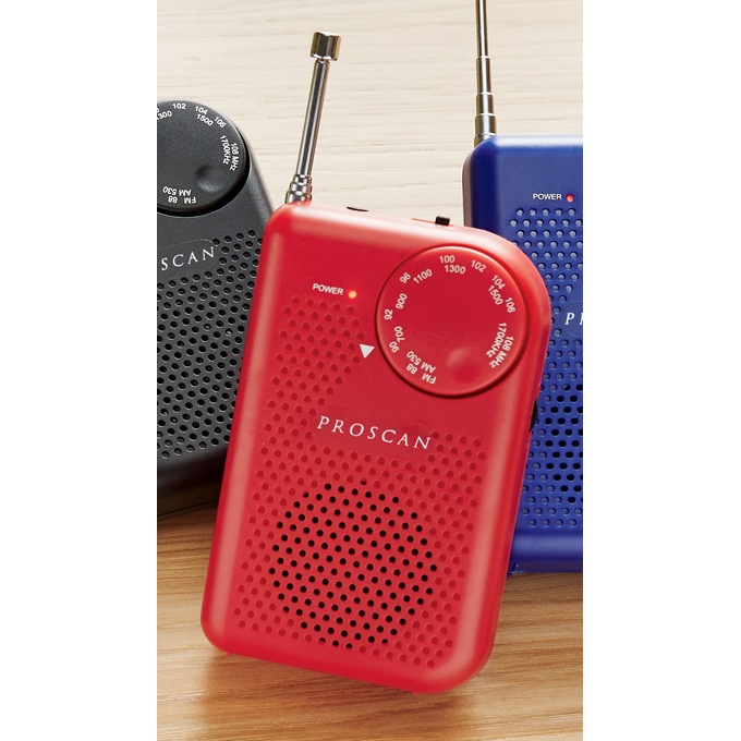 Proscan Pocket AM/FM Radio, , large