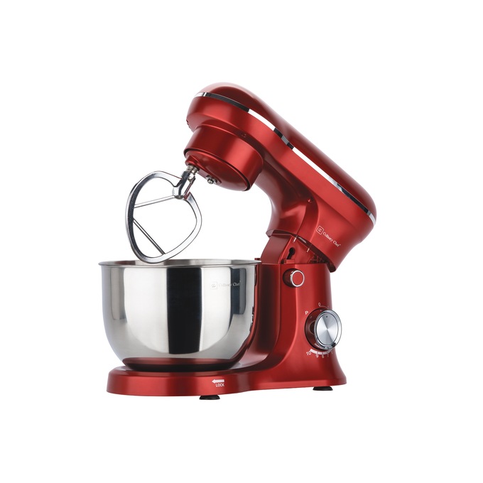 Culinary Chef 8-Speed Stand Mixer, Red, large