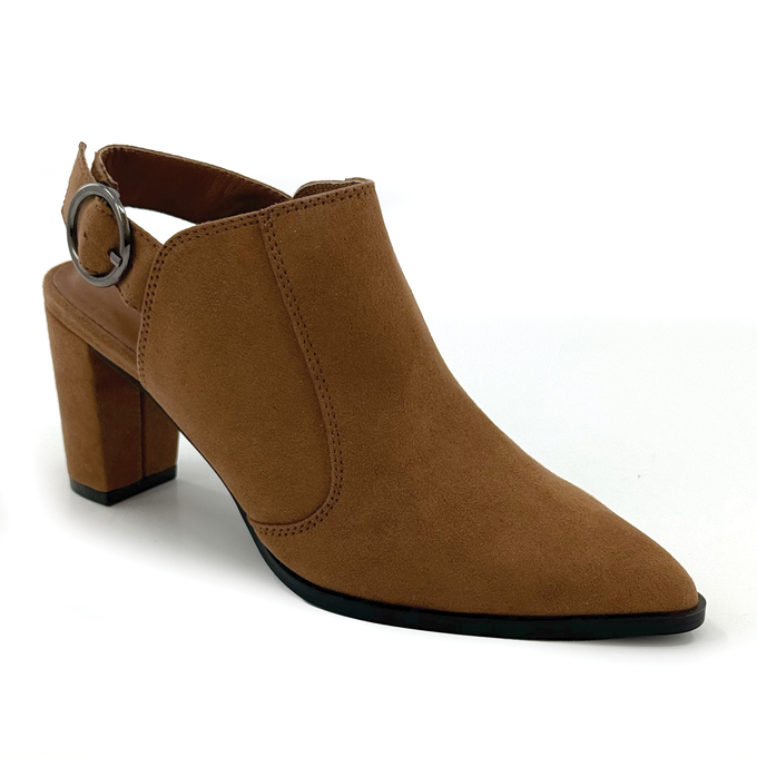 Open Back Women's Shootie with Heel, , large