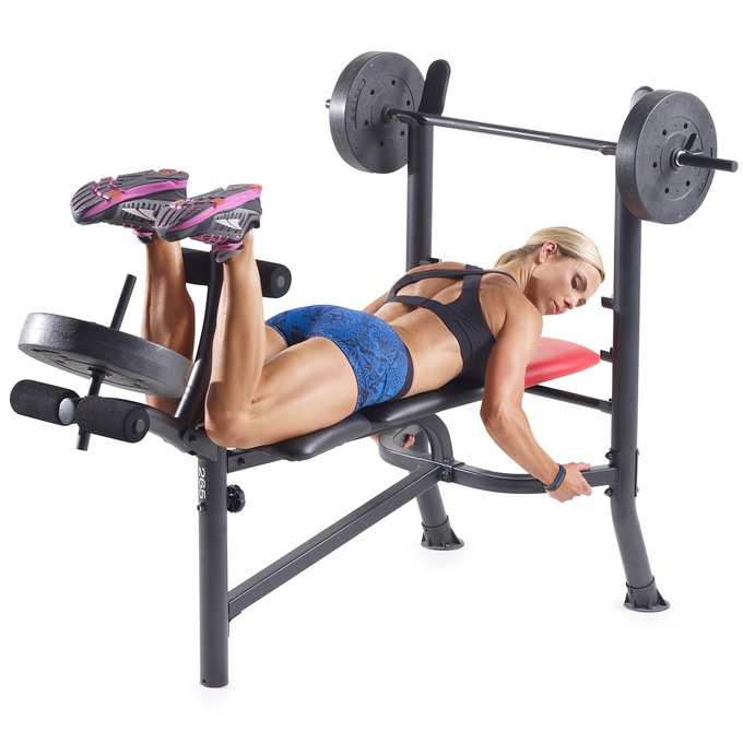 Weider Pro 265 Bench With Weights Ginny S