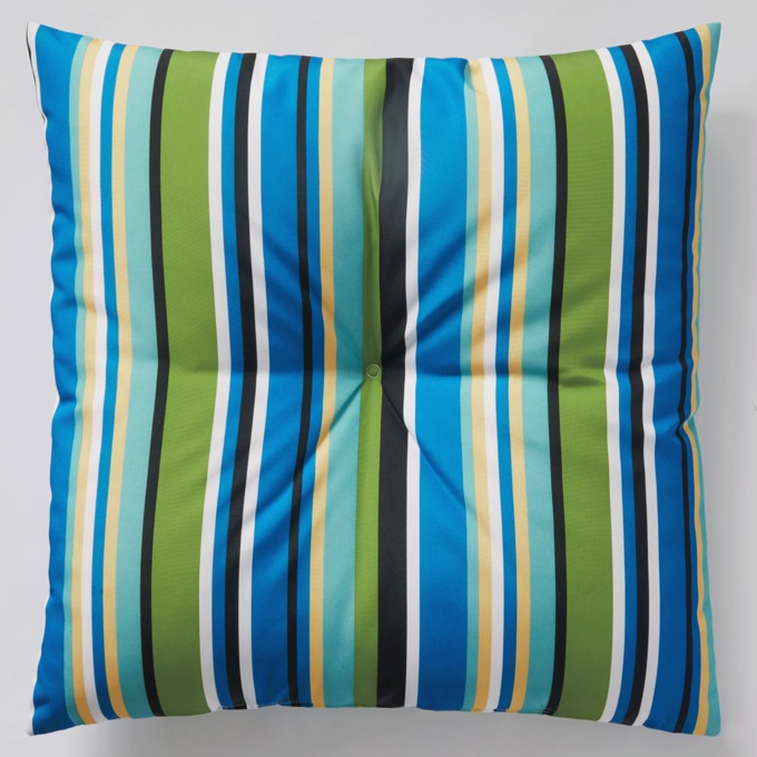 Button-Tufted Outdoor Pillow, , large