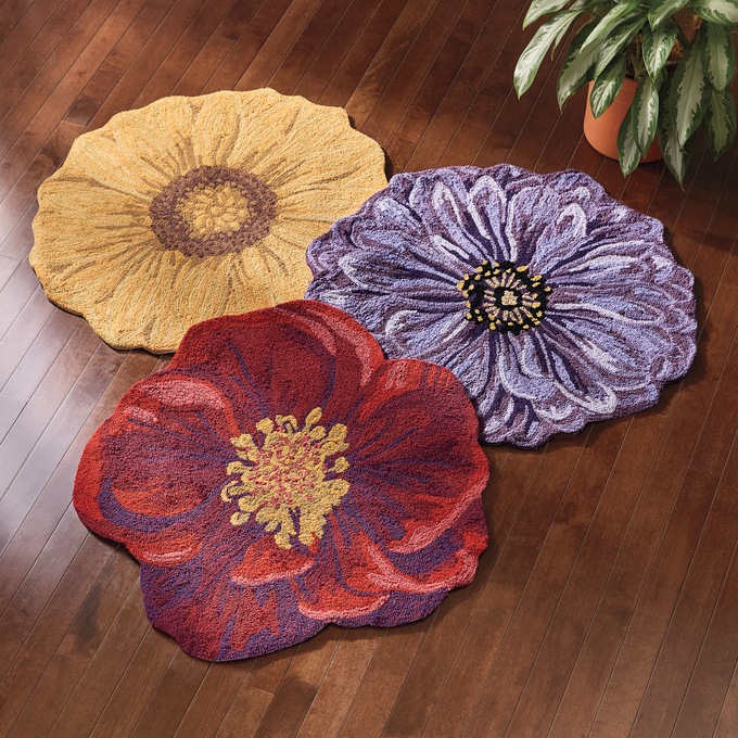 Floral Shaped Mat, , large