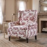 Toile Wingback Recliner, , large