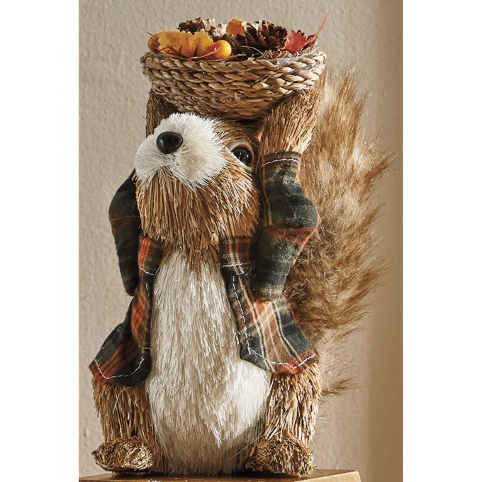 Sisal Harvest Squirrel Figurine, , large