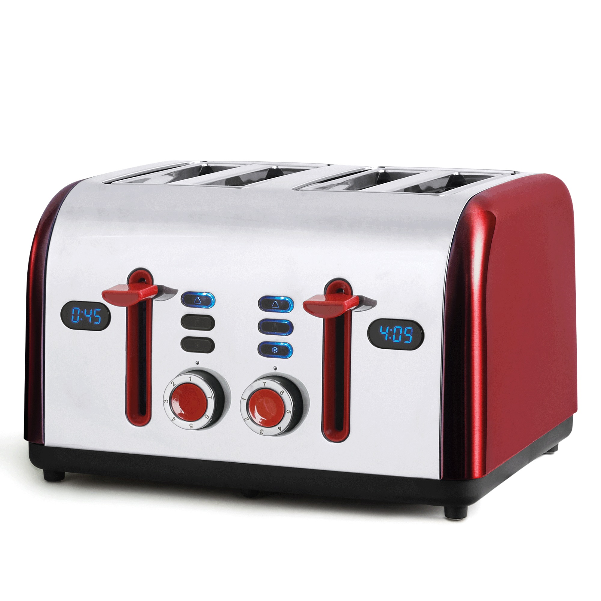 4-Slice Toaster, Ruby, large