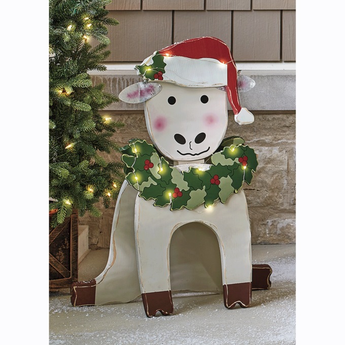 Chunky Wood Christmas Farm Animal, , large