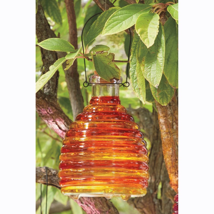 Glass Wasp Trap, Red, large