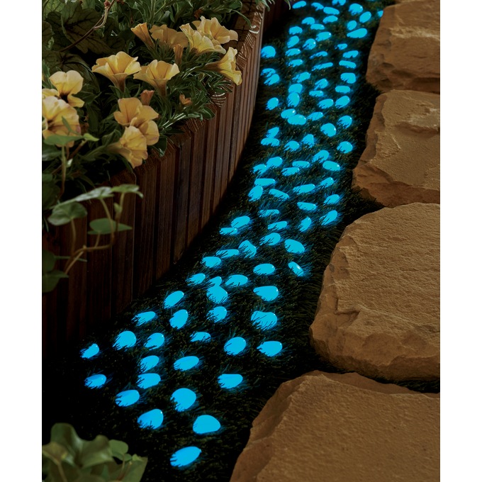 Glow-In-The-Dark Garden Pebbles, , large