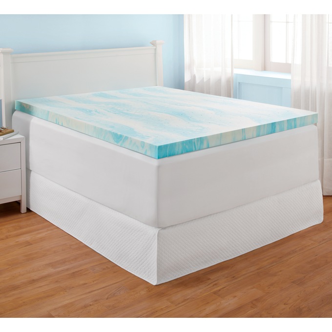 Sleep Connection 3 1/2-Inch Cooling Foam Topper, , large