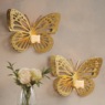 Set of 2 Butterfly Candle Sconces, , large