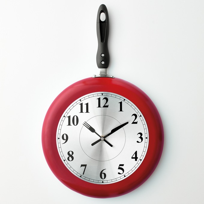 Frying Pan Clock, , large