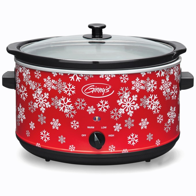 Ginny's 8.5-qt. Slow Cooker, Snowflakes, large