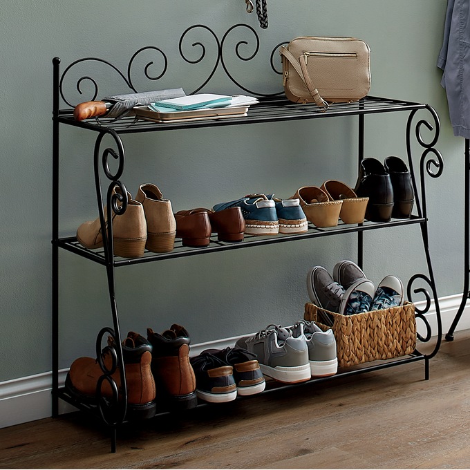 Scroll Shoe Rack, , large