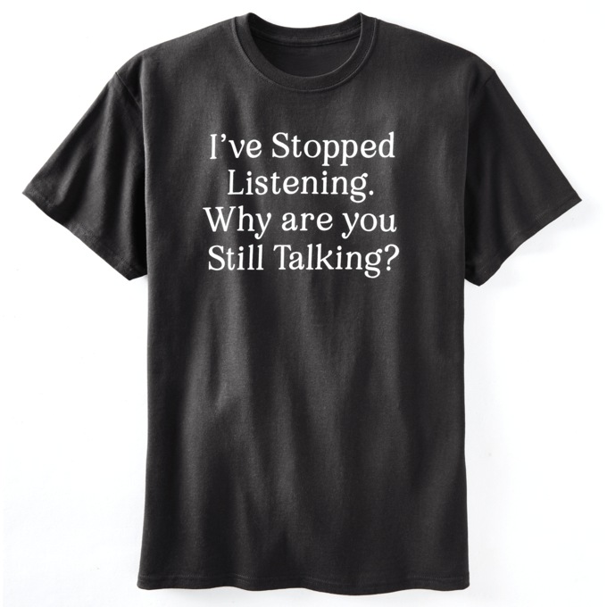 Stopped Listening Tee, , large
