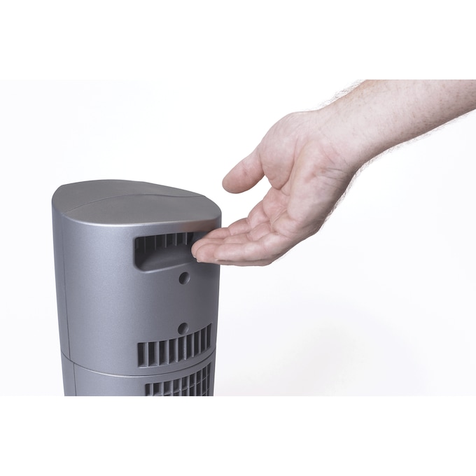 Lasko Twist-Top Tower Fan, Gray, large