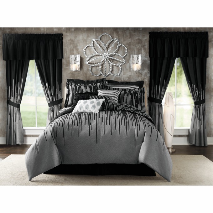 Gilda Comforter Set with Curtains, 30 Pieces, , large