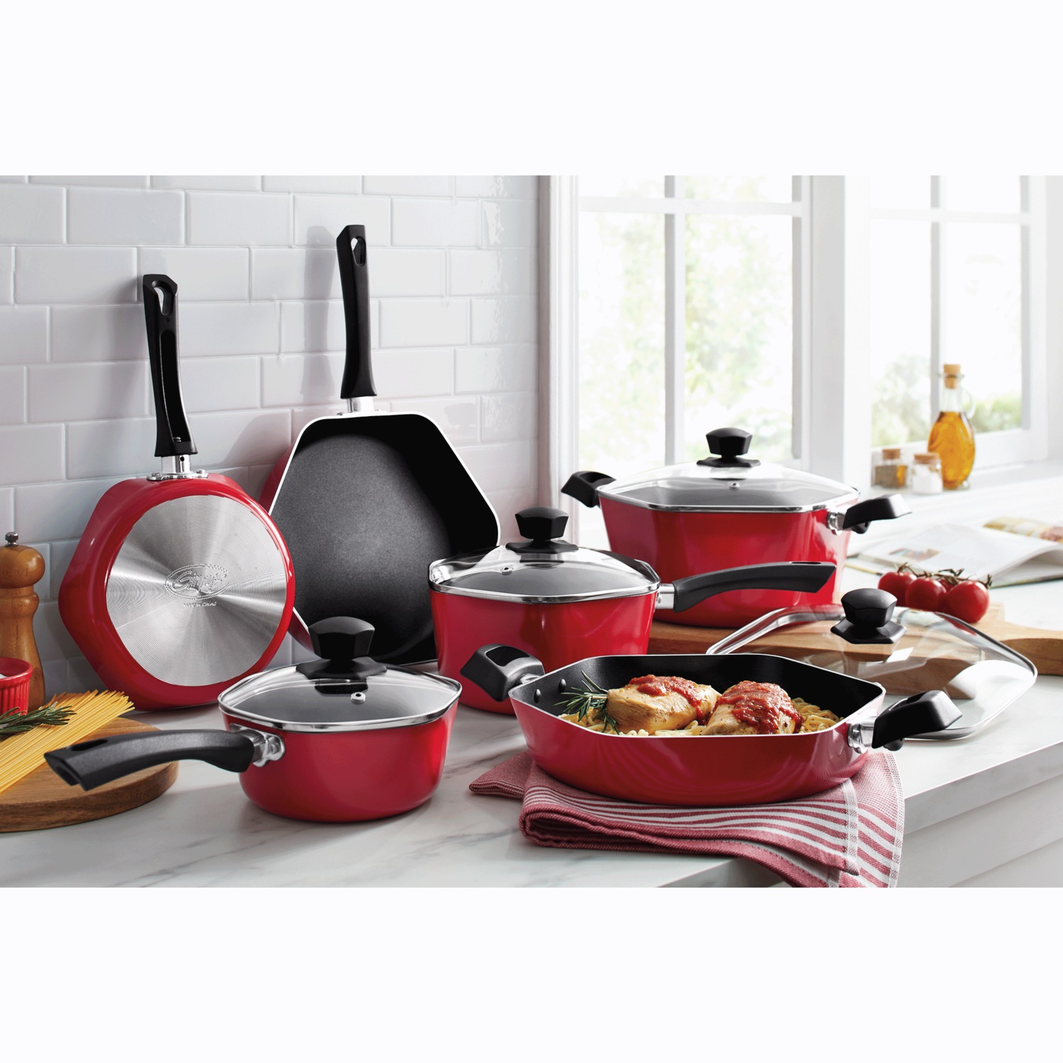 Ginny's 10Piece Hexagon Cookware Set Ginny's