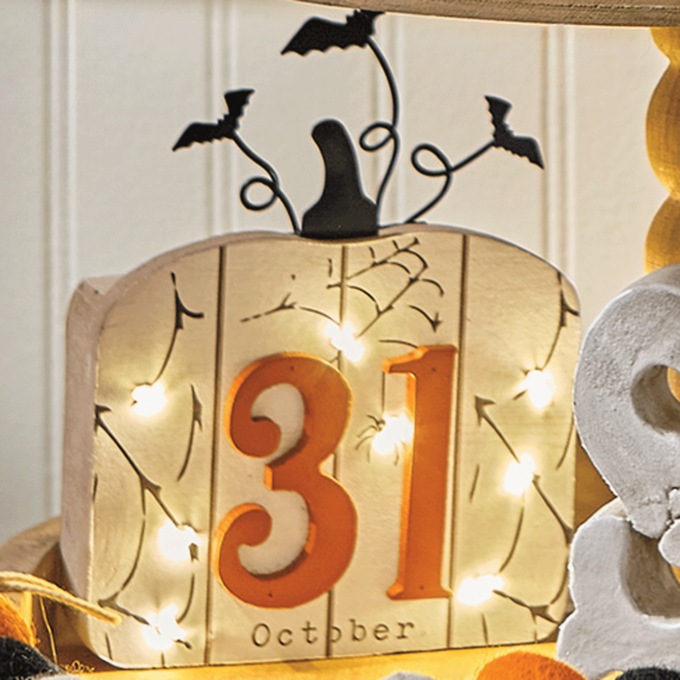Halloween Block Sign, , large