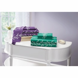 Leaves and Vines Microfiber Sheet Set, , large