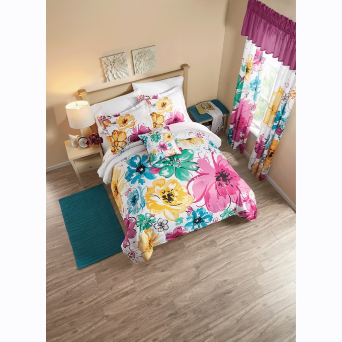 Color Connection Floral Comforter Set, , large