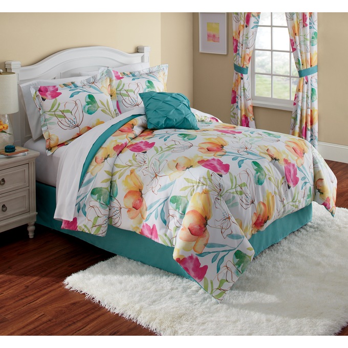 Watercolor Floral Comforter Set Ginny S