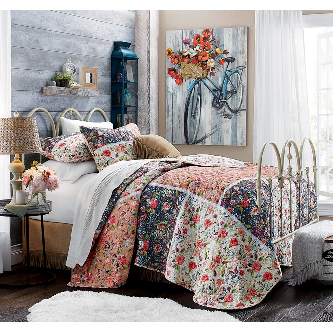 Shabby Chic Queen-Size Bed, , large