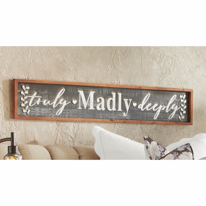 Truly Madly Deeply Wall Sign, , large