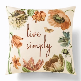 Live Simply Inspirational Decorative Accent Pillow, , large