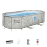 Bestway Power Steel Swim Vista Series 14' Above Ground Outdoor Swimming Pool Set with Filter Pump, Ladder, and Pool Cover, , large